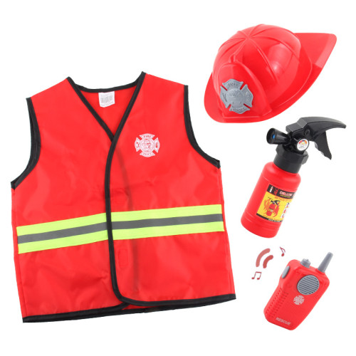 兒童角色扮演服飾三合一套裝 cosplay警察消防工程師服裝聚會體騐 兒童角色扮演服飾三合一套裝 cosplay警察消防工程師服裝聚會體騐