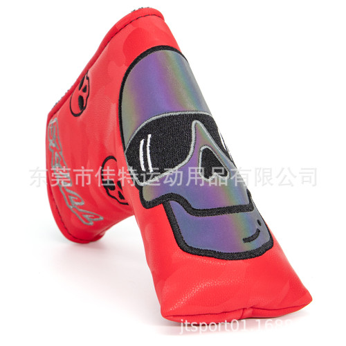 高爾夫推桿套Golf用品骷髏頭球桿套禮品桿頭套一字保護套 高爾夫推桿套Golf用品骷髏頭球桿套禮品桿頭套一字保護套