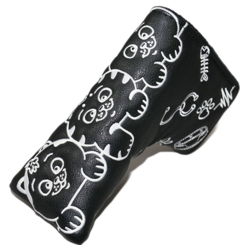 高爾夫三衹小貓推桿頭套愛心帽套直條 方形 半圓磁吸閉合保護套