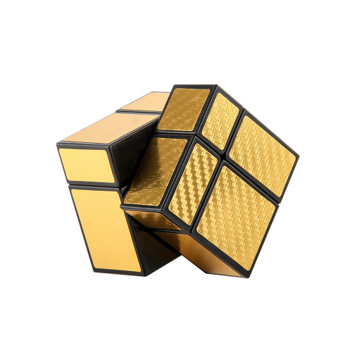 金色貼紙鏡面異形魔方順滑旋轉二階魔方指尖減壓魔方玩具 金色貼紙鏡面異形魔方順滑旋轉二階魔方指尖減壓魔方玩具