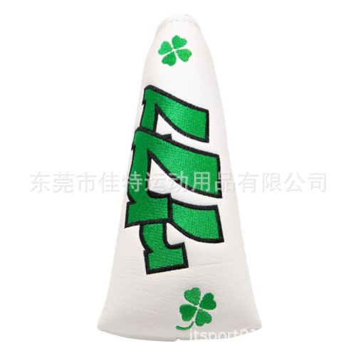 Golf用品高爾夫球桿套一字推桿套直條四葉草桿頭套配件禮品 Golf用品高爾夫球桿套一字推桿套直條四葉草桿頭套配件禮品