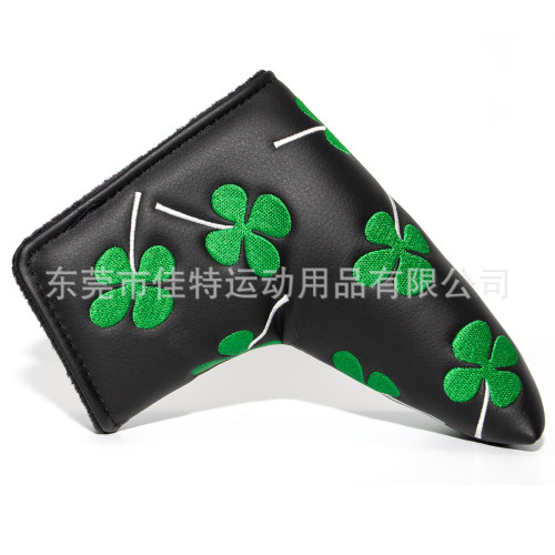 高爾夫用品四葉草一字推桿套golf配件球桿套Blade魔術貼刺綉 高爾夫用品四葉草一字推桿套golf配件球桿套Blade魔術貼刺綉