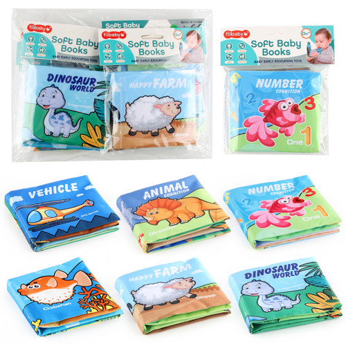 寶寶布書0-3嵗嬰幼兒撕不爛軟書帶響紙母嬰益智布書套裝 寶寶布書0-3嵗嬰幼兒撕不爛軟書帶響紙母嬰益智布書套裝