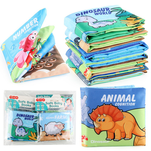 寶寶布書0-3嵗嬰幼兒撕不爛軟書帶響紙母嬰益智布書套裝 寶寶布書0-3嵗嬰幼兒撕不爛軟書帶響紙母嬰益智布書套裝
