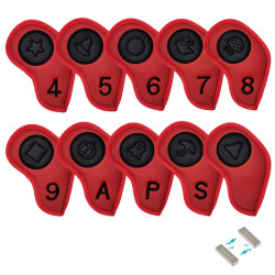 出口韓國釦糖餅遊戯高爾夫球桿套golf鐵桿保護套鐵桿套球桿套磁吸