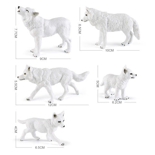 仿真動物北極狼模型兒童科教認知白狼靜態裝飾擺件玩具 仿真動物北極狼模型兒童科教認知白狼靜態裝飾擺件玩具