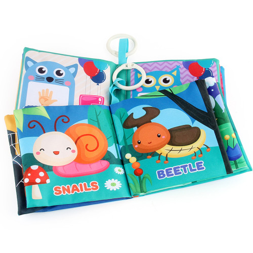 嬰兒撕不爛布書 6頁12面早教認知布書玩具可水洗1套6本 嬰兒撕不爛布書 6頁12面早教認知布書玩具可水洗1套6本