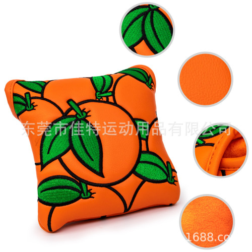 高爾夫球桿套推桿套磁鐵桔子Mallet桿頭保護套適用spider 高爾夫球桿套推桿套磁鐵桔子Mallet桿頭保護套適用spider