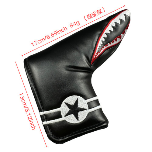 高爾夫鯊魚木桿套一號木球道木鐵木桿推桿套桿頭球頭保護帽套 高爾夫鯊魚木桿套一號木球道木鐵木桿推桿套桿頭球頭保護帽套