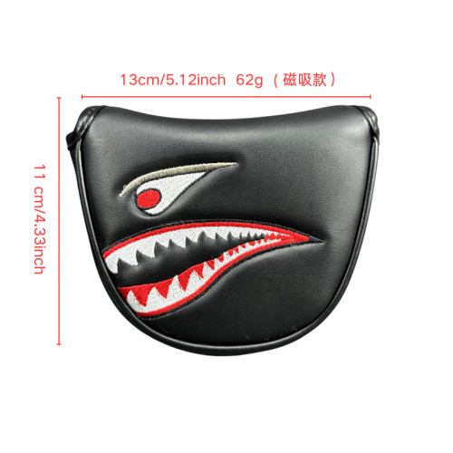 高爾夫鯊魚木桿套一號木球道木鐵木桿推桿套桿頭球頭保護帽套 高爾夫鯊魚木桿套一號木球道木鐵木桿推桿套桿頭球頭保護帽套