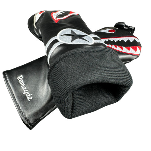 高爾夫鯊魚木桿套一號木球道木鐵木桿推桿套桿頭球頭保護帽套 高爾夫鯊魚木桿套一號木球道木鐵木桿推桿套桿頭球頭保護帽套