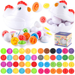 新款 寶寶早教配對拼裝蛋仿真雞蛋扭扭蛋幼兒早教益智玩具