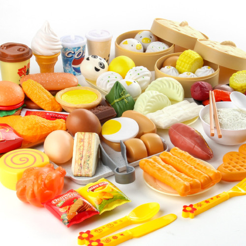 兒童益智仿真廚房食物套裝壽司油條漢堡套裝過家家玩具 兒童益智仿真廚房食物套裝壽司油條漢堡套裝過家家玩具