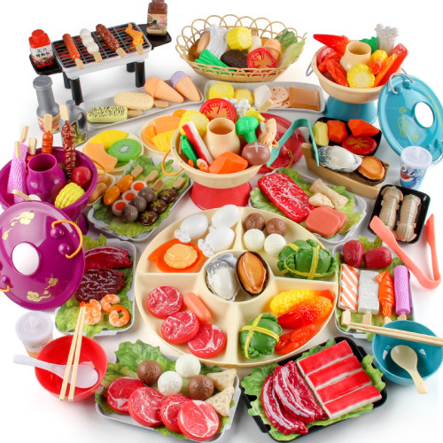 兒童過家家廚房玩具火鍋串串燒烤套裝小火鍋廚具彩盒裝 兒童過家家廚房玩具火鍋串串燒烤套裝小火鍋廚具彩盒裝