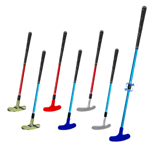 2節鋁合金伸縮球桿 左右手共用矽膠頭練習推桿 2節鋁合金伸縮球桿 左右手共用矽膠頭練習推桿