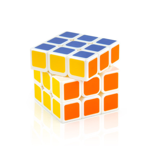 兒童科教三階魔方實色圓角5.7正階魔方百變魔尺3.4cm魔方