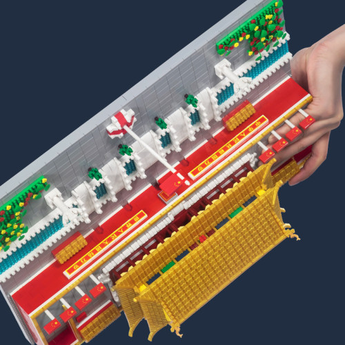 益智拼插微鑽石小顆粒積木天安門廣場高難度拼裝建築模型 益智拼插微鑽石小顆粒積木天安門廣場高難度拼裝建築模型