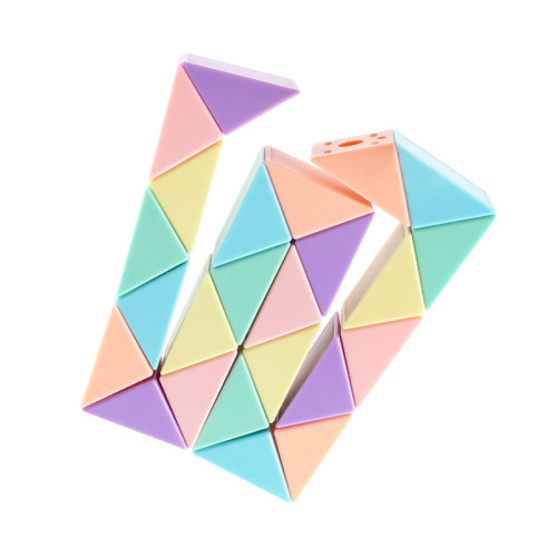 百變魔尺24段益智玩具異形折曡魔尺魔蛇馬卡龍色72段魔尺 百變魔尺24段益智玩具異形折曡魔尺魔蛇馬卡龍色72段魔尺