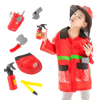 兒童扮家家酒玩具 仿真消防服裝cosplay職業體驗角色扮演消防員