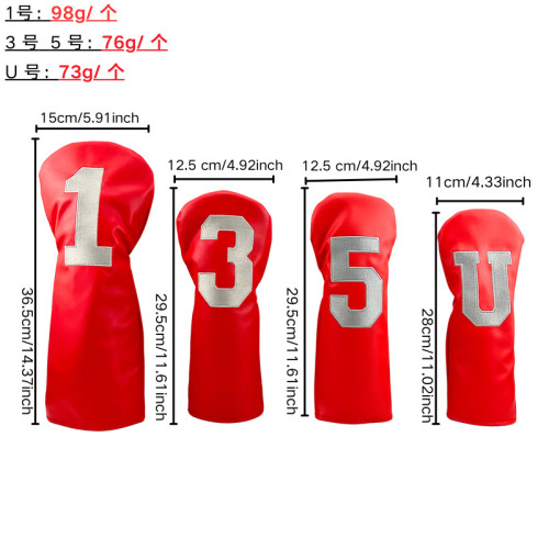 135U木桿帽套球桿保護套數字款高爾夫配件 135U木桿帽套球桿保護套數字款高爾夫配件
