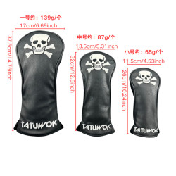 高爾夫球桿保護套木桿135骷髏頭款高爾夫配件