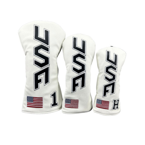 高爾夫USA貼字木桿套球桿帽套保護套高爾夫配件 高爾夫USA貼字木桿套球桿帽套保護套高爾夫配件