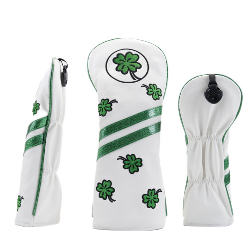 高爾夫球桿帽套135木桿套四葉草設計高爾夫配件零售