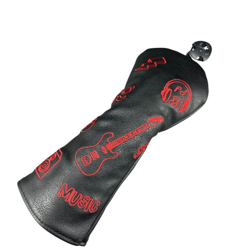 木桿套吉他黑色紅色高爾夫球桿帽套高爾夫用品配件