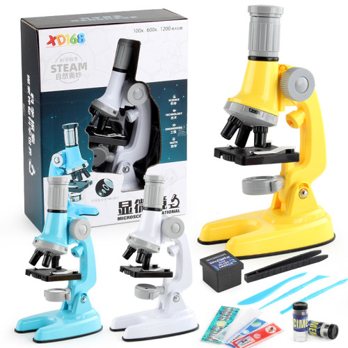 家1200倍顯微鏡玩具小學生科學生物實驗器材顯微鏡玩具套裝