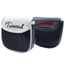 高爾夫球桿套高爾夫用品配件 高爾夫球桿推桿帽套方形黑色白色單