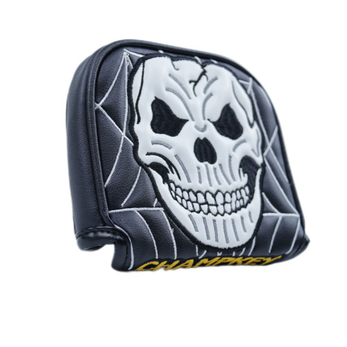 高爾夫球桿帽套骷髏頭球推桿帽套半圓型/四方型