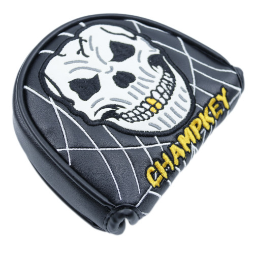 高爾夫球桿帽套骷髏頭球推桿帽套半圓型/四方型