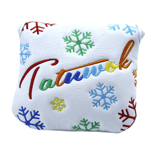 高爾夫球桿推桿套雪花方塊高爾夫球桿帽套高爾夫用品配件