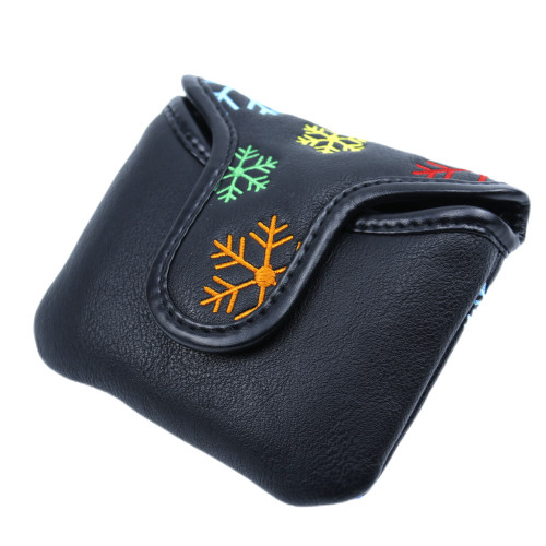 高爾夫球桿推桿套雪花方塊高爾夫球桿帽套高爾夫用品配件