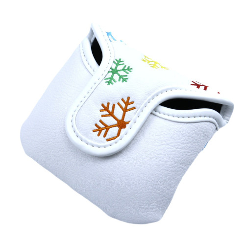 高爾夫球桿推桿套雪花方塊高爾夫球桿帽套高爾夫用品配件