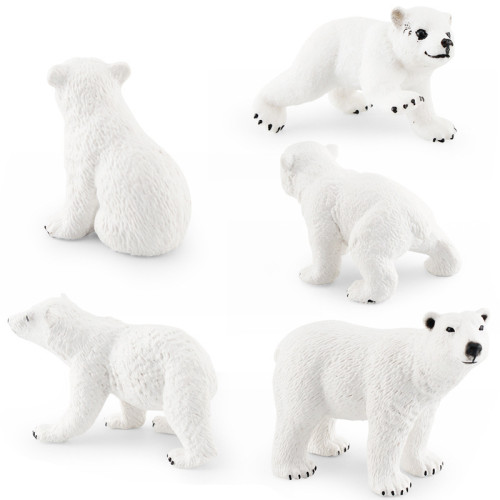 仿真北極動物兒童認知北極白熊桌面裝飾手辦靜態擺件 仿真北極動物兒童認知北極白熊桌面裝飾手辦靜態擺件