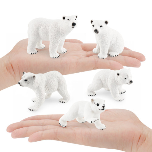 仿真北極動物兒童認知北極白熊桌面裝飾手辦靜態擺件 仿真北極動物兒童認知北極白熊桌面裝飾手辦靜態擺件