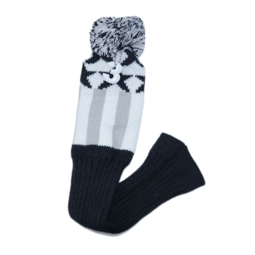 高爾夫球桿毛線五角星灰色針織套男女通用高爾夫用品配件