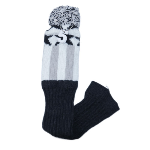 高爾夫球桿毛線五角星灰色針織套男女通用高爾夫用品配件