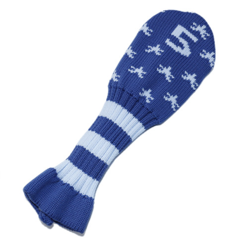 高爾夫球桿套高爾夫用品配件高爾夫球桿毛線藍色針織11個裝鐵桿