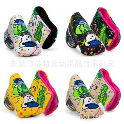 高爾夫球用品推桿套球桿套球道木卡通動物刺綉球桿保護套球頭套