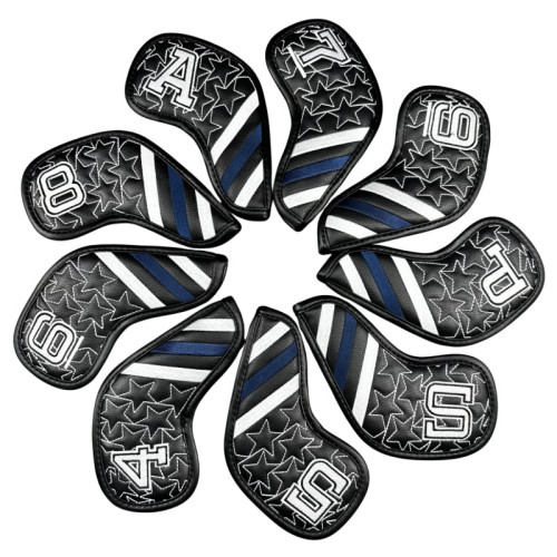 高爾夫球桿五角星黑白鐵桿套高爾夫用品配件