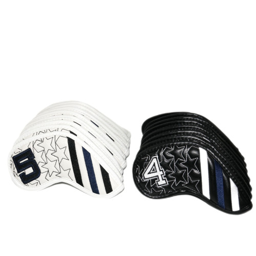 高爾夫球桿五角星黑白鐵桿套高爾夫用品配件