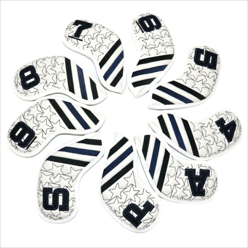 高爾夫球桿五角星黑白鐵桿套高爾夫用品配件