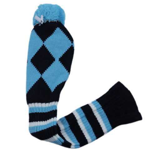 高爾夫球桿套高爾夫用品配件 高爾夫球桿深藍色毛線針織木桿套