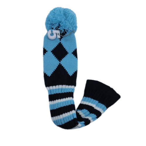 高爾夫球桿套高爾夫用品配件 高爾夫球桿深藍色毛線針織木桿套