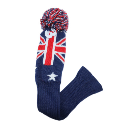 高爾夫球桿毛線針織木桿套米字旗135木桿用球桿套高爾夫用品配件