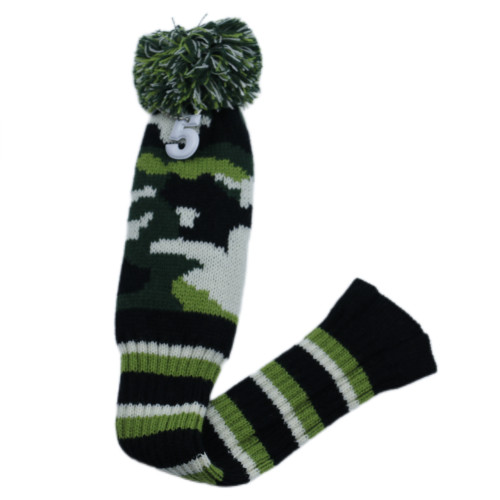 高爾夫針織毛線木桿套迷彩軍綠色球桿套135木用高爾夫用品配件