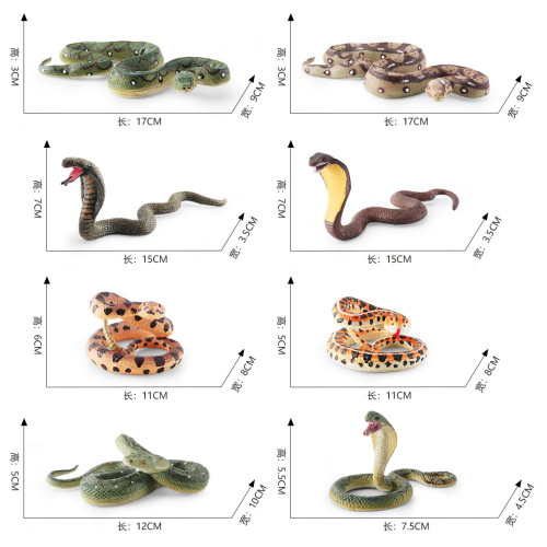 新品仿真兩棲動物蟒蛇模型響尾蛇眼鏡蛇整盅靜態桌面擺件 新品仿真兩棲動物蟒蛇模型響尾蛇眼鏡蛇整盅靜態桌面擺件