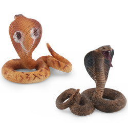 家仿真爬行動物眼鏡蛇模型響尾蛇整盅裝飾靜態桌面擺件玩具